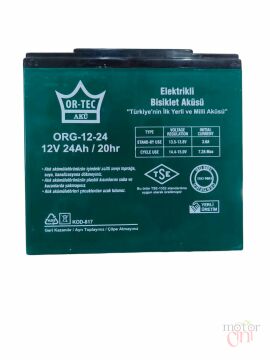 AKÜ 12V/24Ah ORTEC