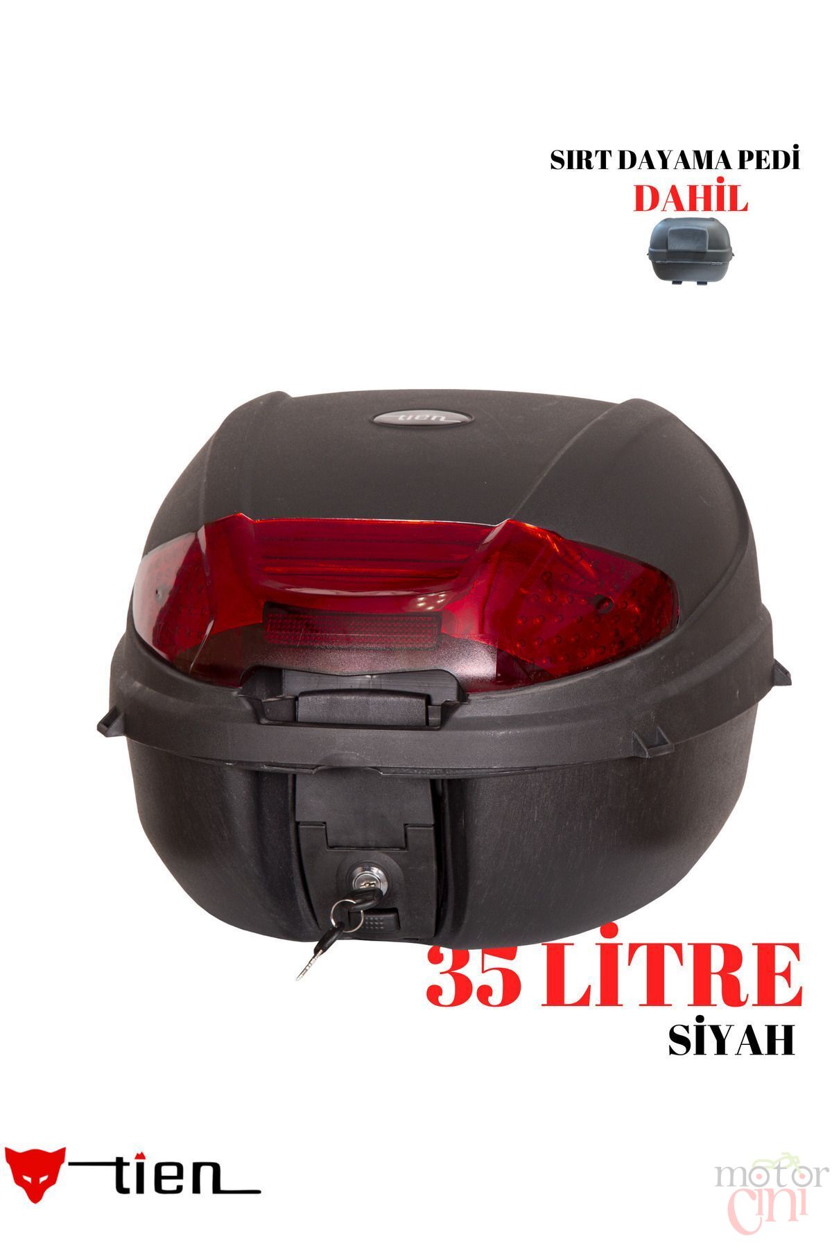 TİEN 35 LT SİYAH MOTOSİKLET ÇANTA