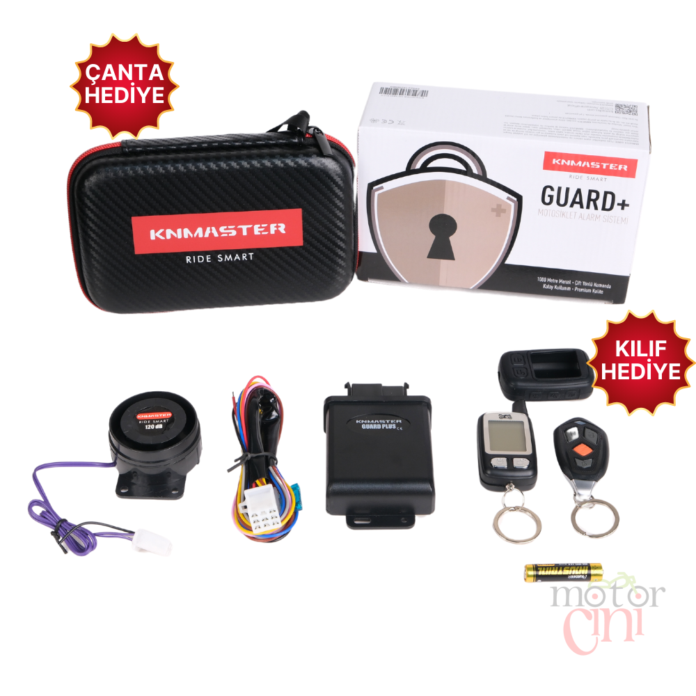 Knmaster Guard Plus Motosiklet Alarm Sistemi 1000 mt